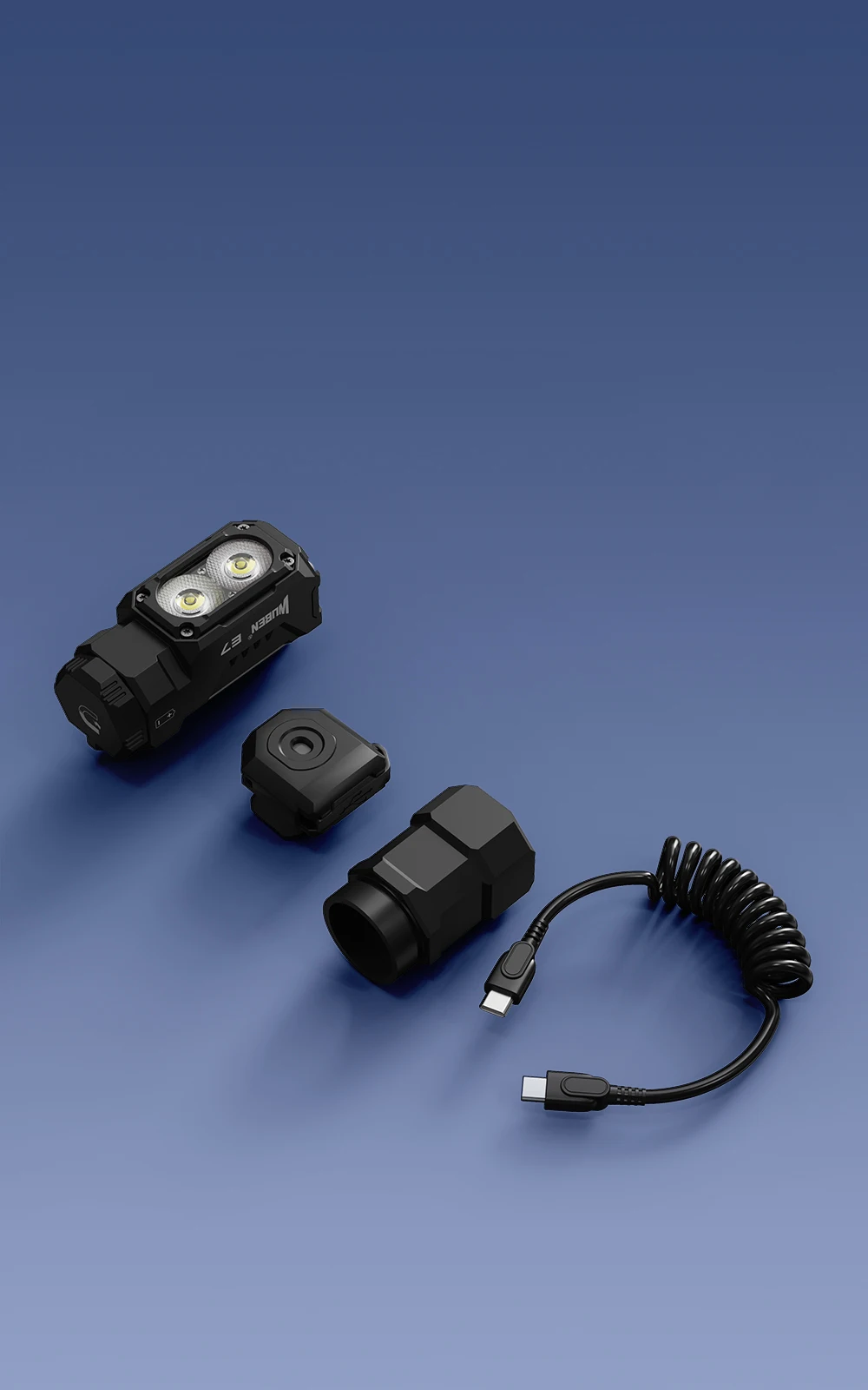 WUBEN E7 Best Rechargeable Headlamp 1800 lumens Include One 26650 Battery