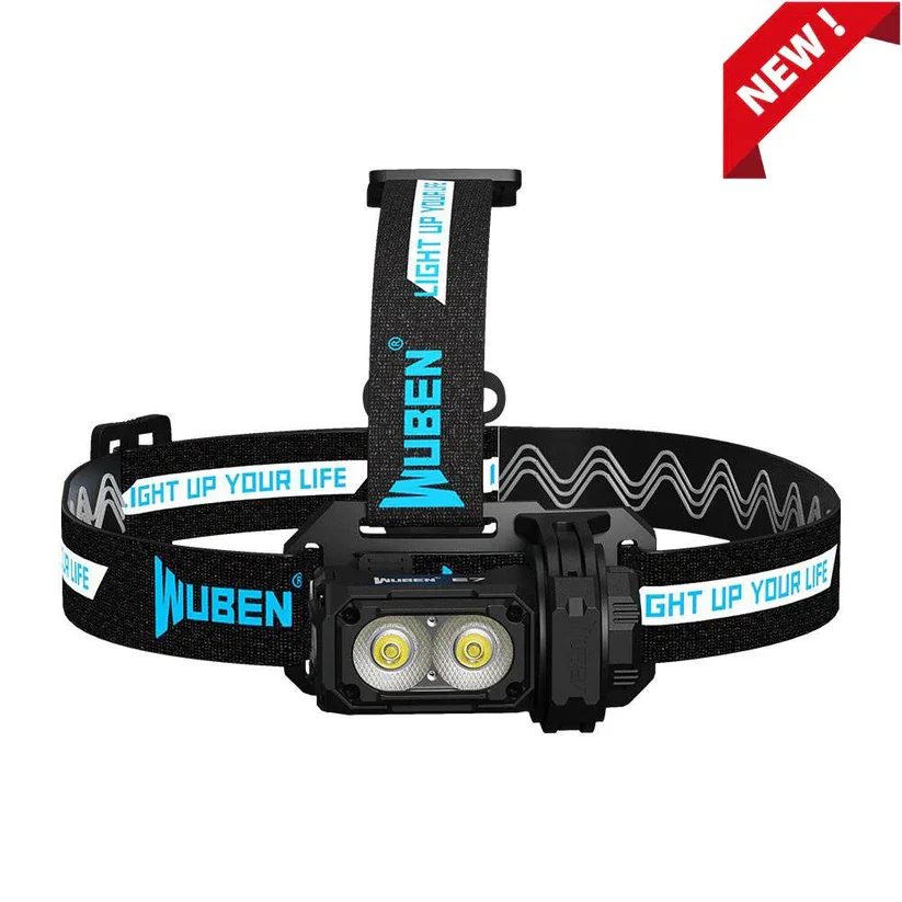 WUBEN E7 Best Rechargeable Headlamp 1800 lumens Include One 26650 Battery