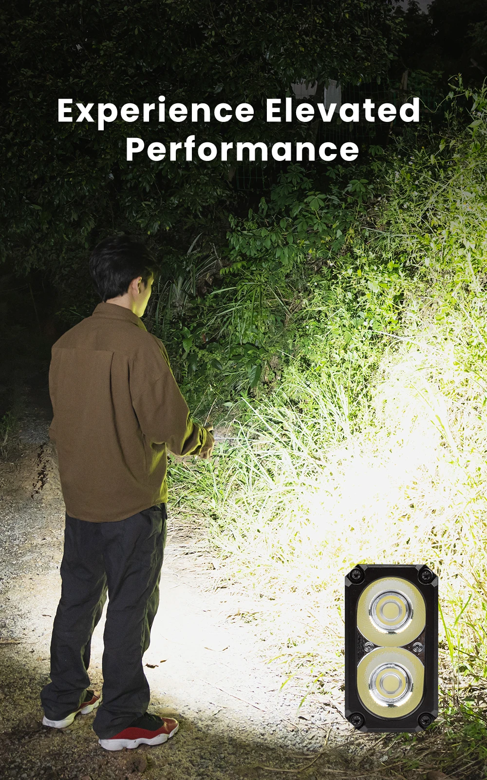 WUBEN E7 Best Rechargeable Headlamp 1800 lumens Include One 26650 Battery