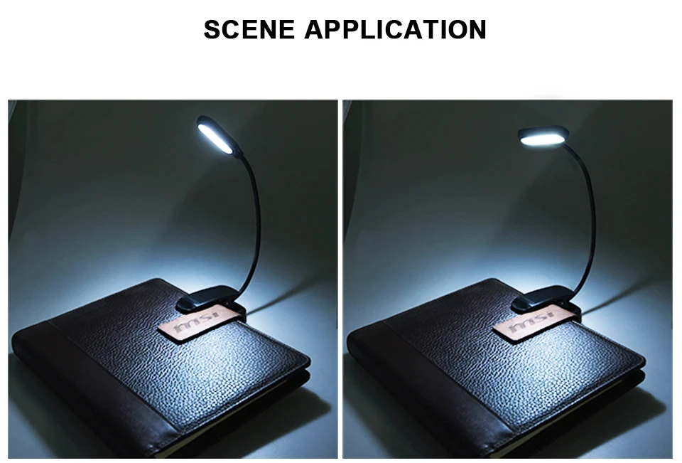 Adjustable LED Clip-On Book Lamp Table Battery Powered Flexible Study Learning Desk Lamp Portable Bedroom Reading Night Light