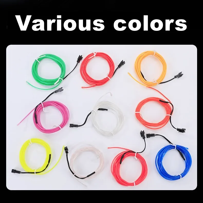 1M/2M/3M/4M/5M Multicolor Led Strip Flexible Neon Light EL Wire Led Neon Dance Party Atmosphere Decor Light String Waterproof