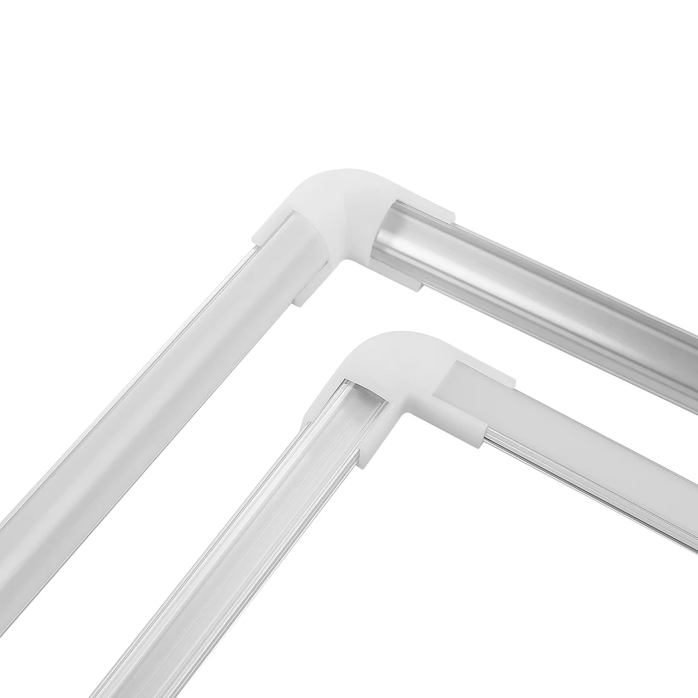 1-24Pcs/Lot 50cm Perfil Aluminio Led Corner Aluminium Profile Channel Holder for LED Strip Light Bar Cabinet Lamp Kitchen Closet