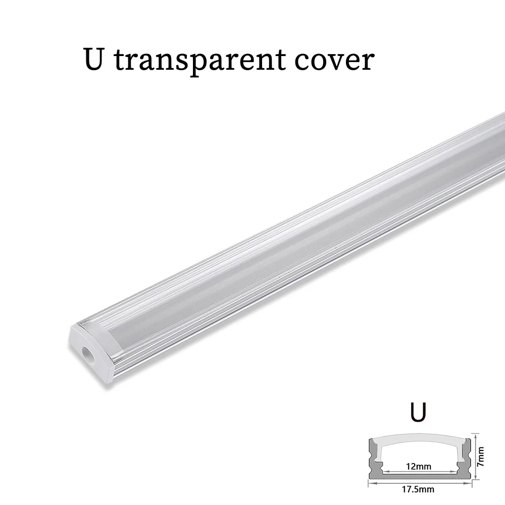 1-24Pcs/Lot 50cm Perfil Aluminio Led Corner Aluminium Profile Channel Holder for LED Strip Light Bar Cabinet Lamp Kitchen Closet