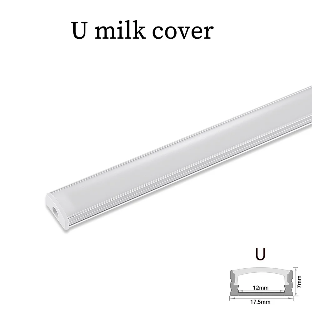 1-24Pcs/Lot 50cm Perfil Aluminio Led Corner Aluminium Profile Channel Holder for LED Strip Light Bar Cabinet Lamp Kitchen Closet