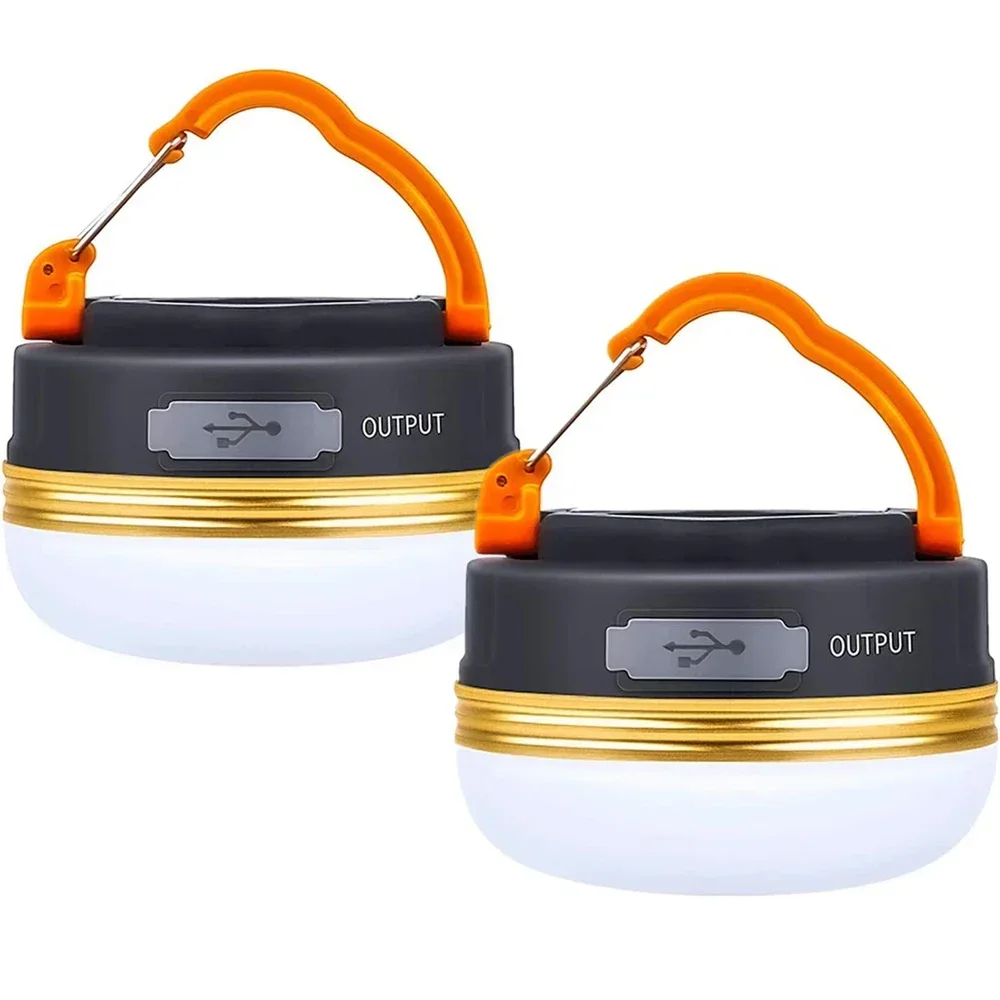 New Portable Camping Lights Outdoor Tent Lamp Have 5 Modes Retractable Hook Mini Family Walking 20W High-Power Emergency Lights