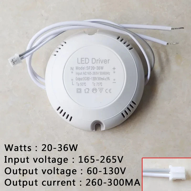 LED Driver AC165-265V To DC 24-85V 60V-130V Powers Supply Lighting Transformer For LED Ceiling Light Lamp 8W 12W 18W 24W 36W