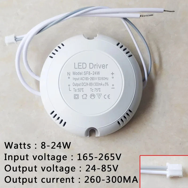 LED Driver AC165-265V To DC 24-85V 60V-130V Powers Supply Lighting Transformer For LED Ceiling Light Lamp 8W 12W 18W 24W 36W