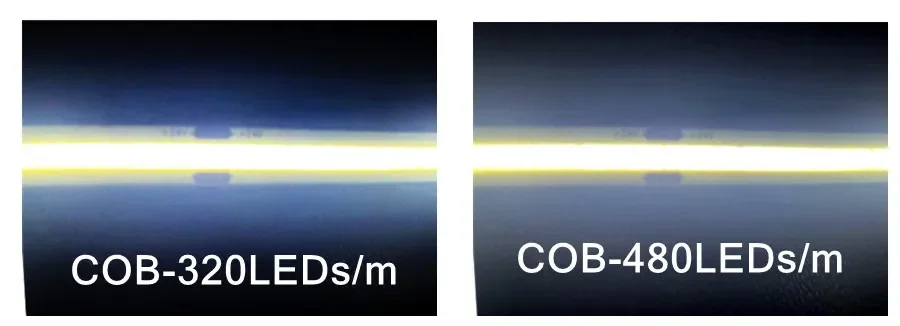 COB LED Strip Light High Density Linear Lighting 320Leds/m Flexible Tape Warm Natural White Red Blue Green DC12 24V LED Strip