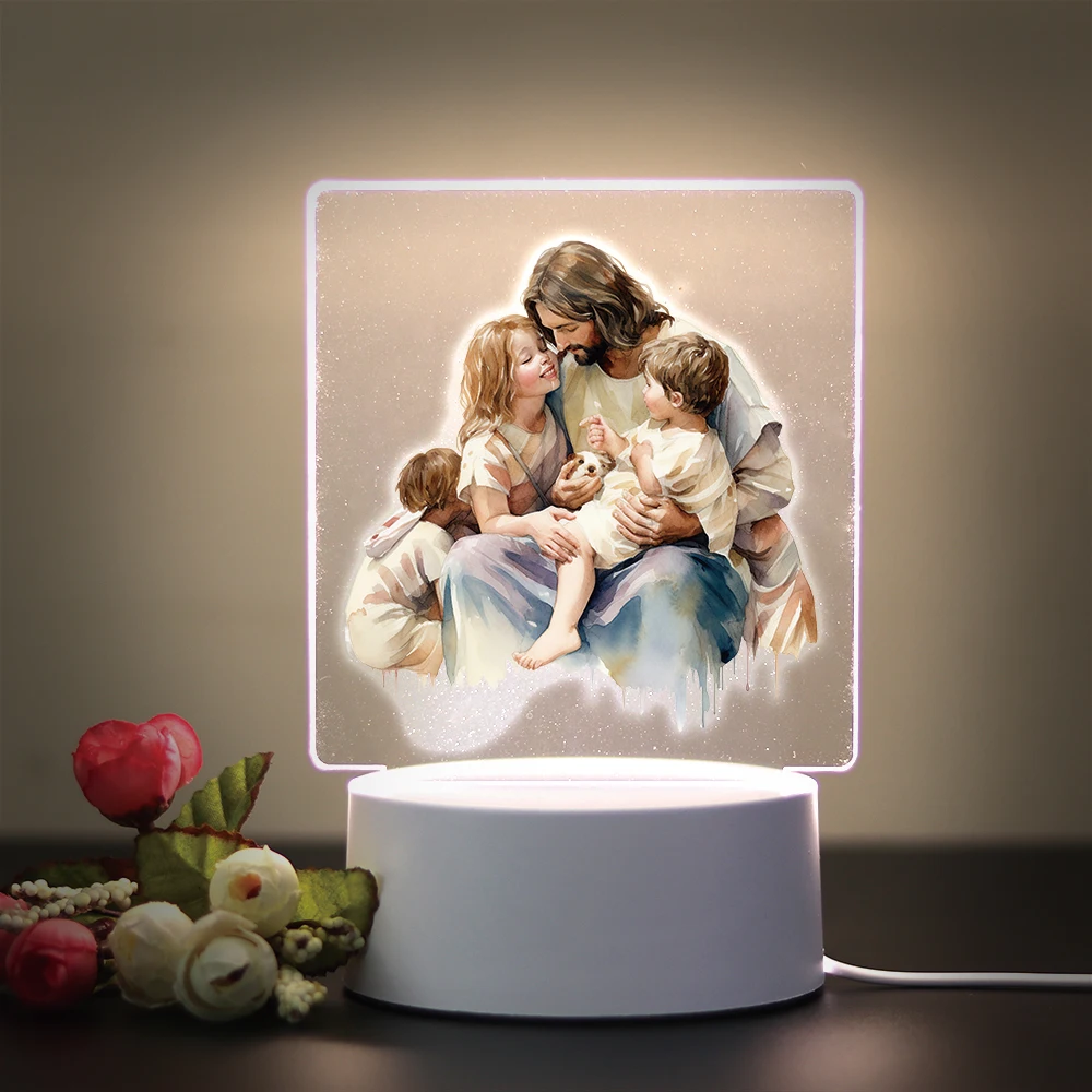Religion 3D Night Light For Home Room Decoration Nightlight Usb Atmosphere Table Lamp