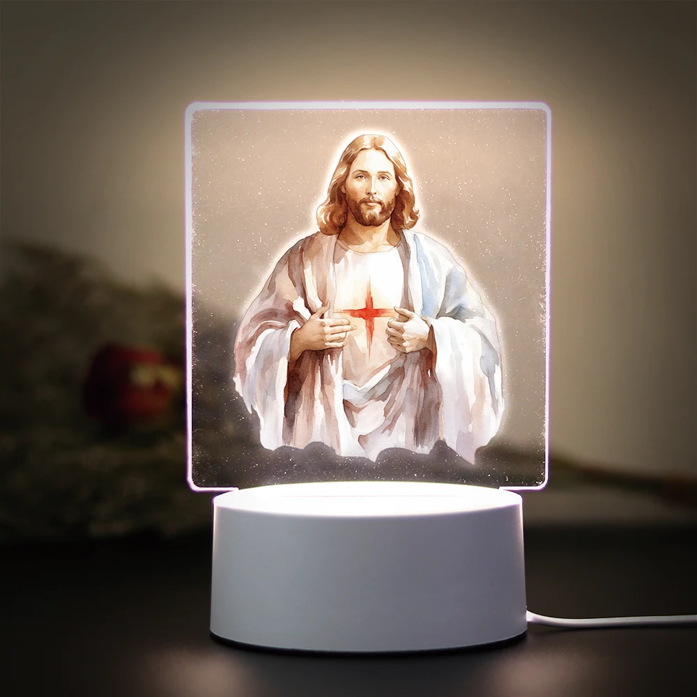 Religion 3D Night Light For Home Room Decoration Nightlight Usb Atmosphere Table Lamp