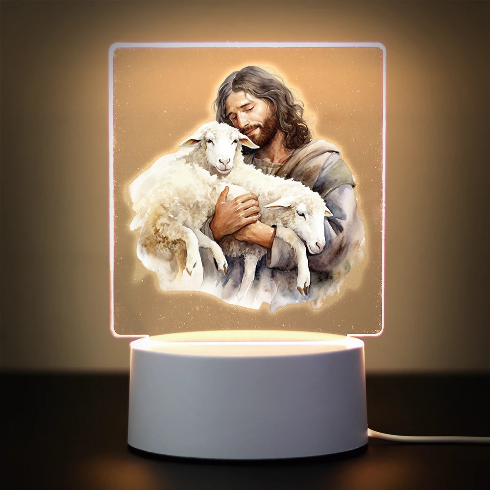 Religion 3D Night Light For Home Room Decoration Nightlight Usb Atmosphere Table Lamp