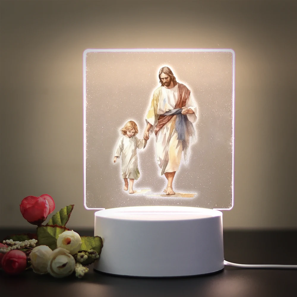 Religion 3D Night Light For Home Room Decoration Nightlight Usb Atmosphere Table Lamp