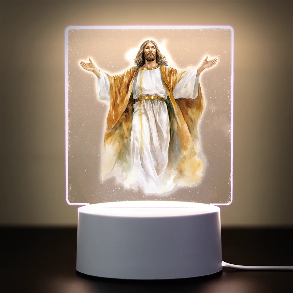 Religion 3D Night Light For Home Room Decoration Nightlight Usb Atmosphere Table Lamp