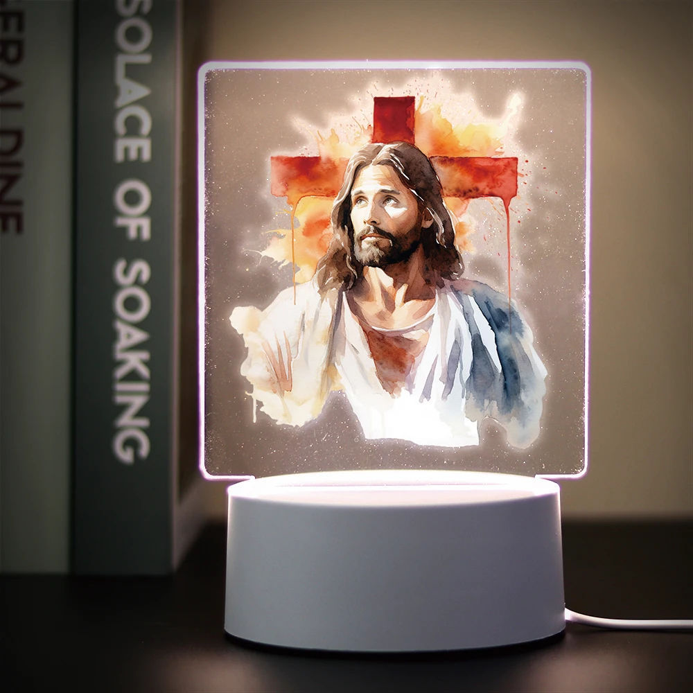 Religion 3D Night Light For Home Room Decoration Nightlight Usb Atmosphere Table Lamp