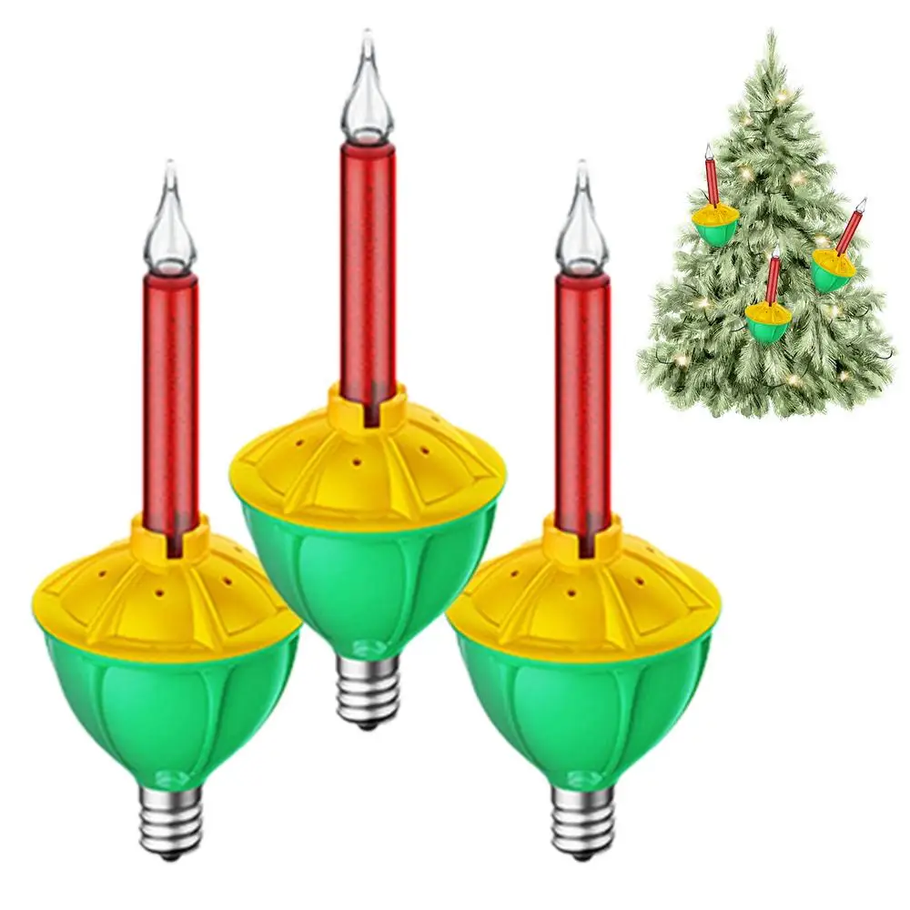 Christmas Bubble Light Bulbs Traditional Christmas Bubble Lights 3pcs Replacement Bulbs Red Blue Classic Christmas Lights Bulbs