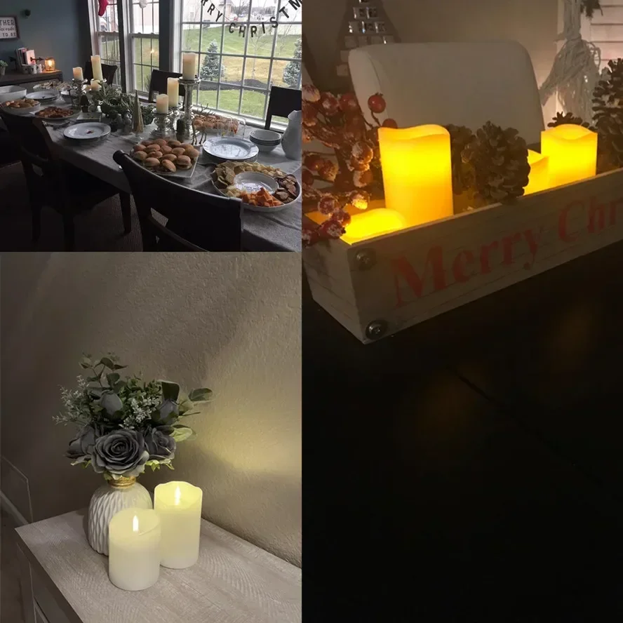 LED Battery Energy Saving Candle Light Swinging Flameless Simulation Birthday Party Wedding Bedroom Decoration Lighting Supplies