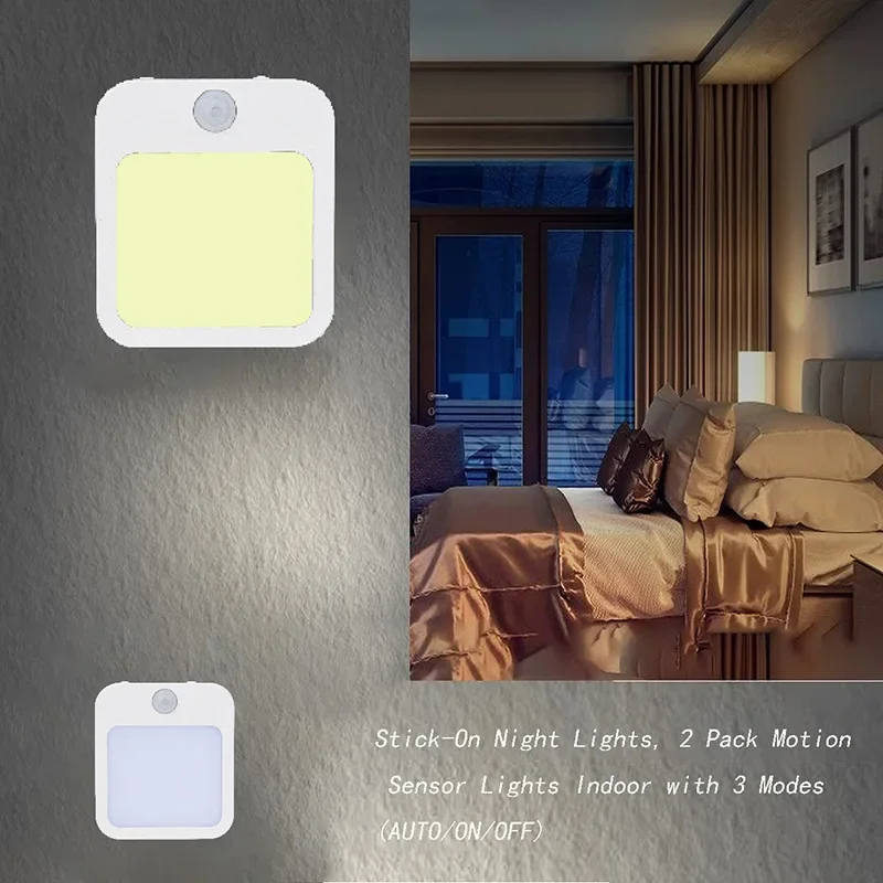 Night Light Motion Sensor LED Light EU/US Plug Lamps Children'S Night Light Wireless Night Lamp For Bedside Table Bedroom Nigh