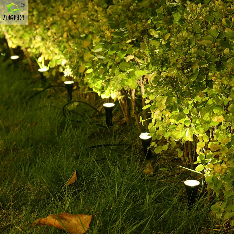 Outdoor Solar Lights Pathway Patio Lawn Ground Lamp IP65 Waterproof Landscape Spotlights Garden Decoration Outdoor Lights