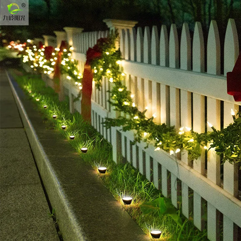 Outdoor Solar Lights Pathway Patio Lawn Ground Lamp IP65 Waterproof Landscape Spotlights Garden Decoration Outdoor Lights