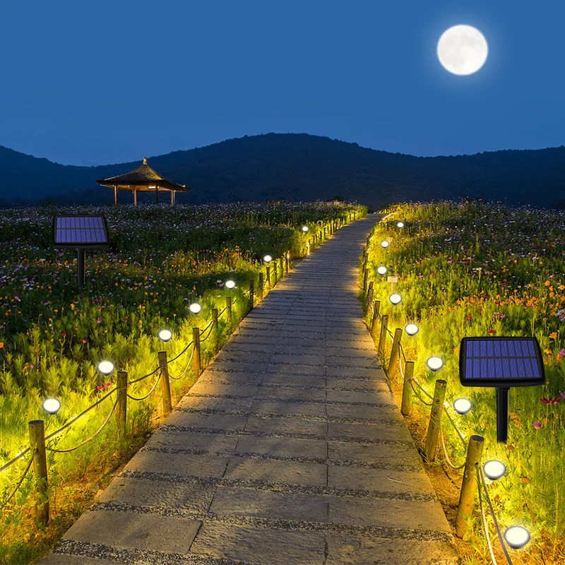 Outdoor Solar Lights Pathway Patio Lawn Ground Lamp IP65 Waterproof Landscape Spotlights Garden Decoration Outdoor Lights