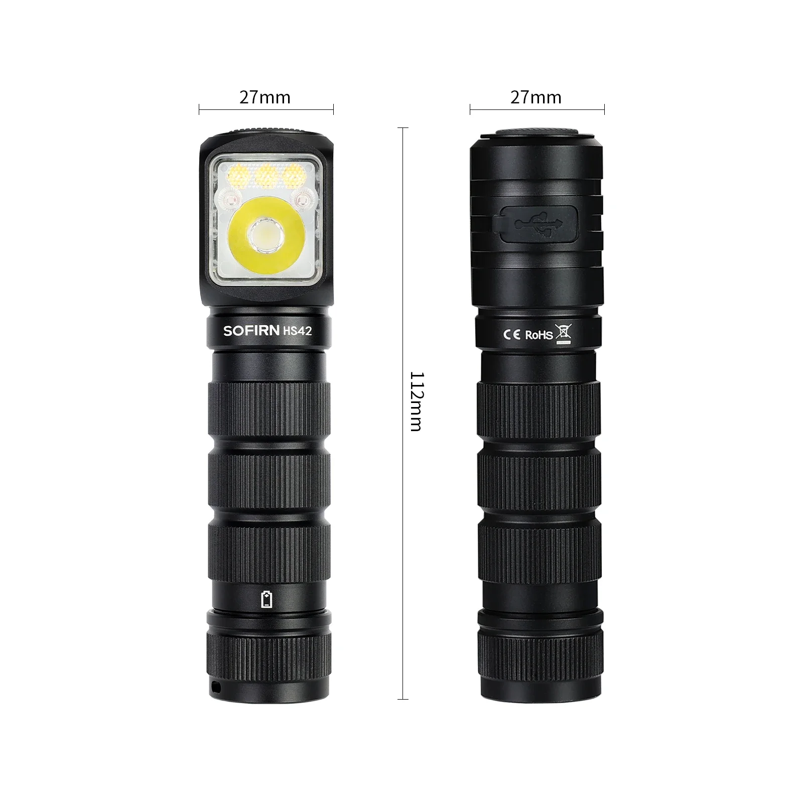 SOFIRN HS42 2100lm 6000K Multi Light Sources 3000mah Headlamp SST40 LED Red Light Torch USB C Rechargeable