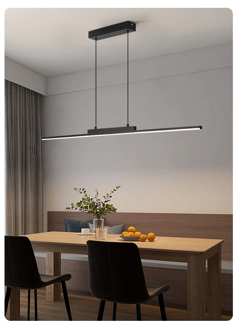 Pendant Lights Modern Simple Dining Room Lights For Kitchen Long Chandelier Living Room Pendant Lamp Home Decoration Lighting