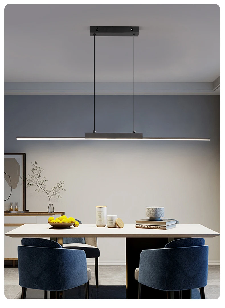 Pendant Lights Modern Simple Dining Room Lights For Kitchen Long Chandelier Living Room Pendant Lamp Home Decoration Lighting