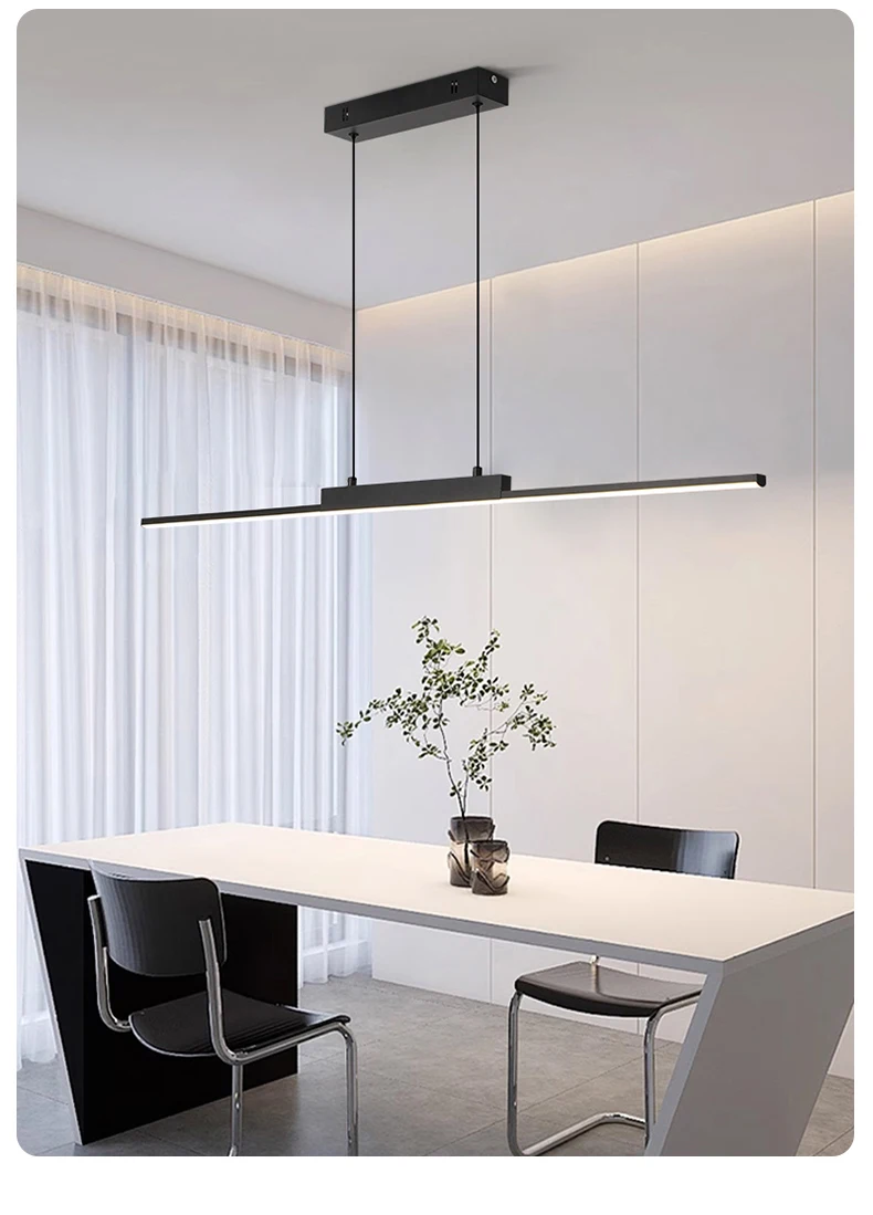 Pendant Lights Modern Simple Dining Room Lights For Kitchen Long Chandelier Living Room Pendant Lamp Home Decoration Lighting
