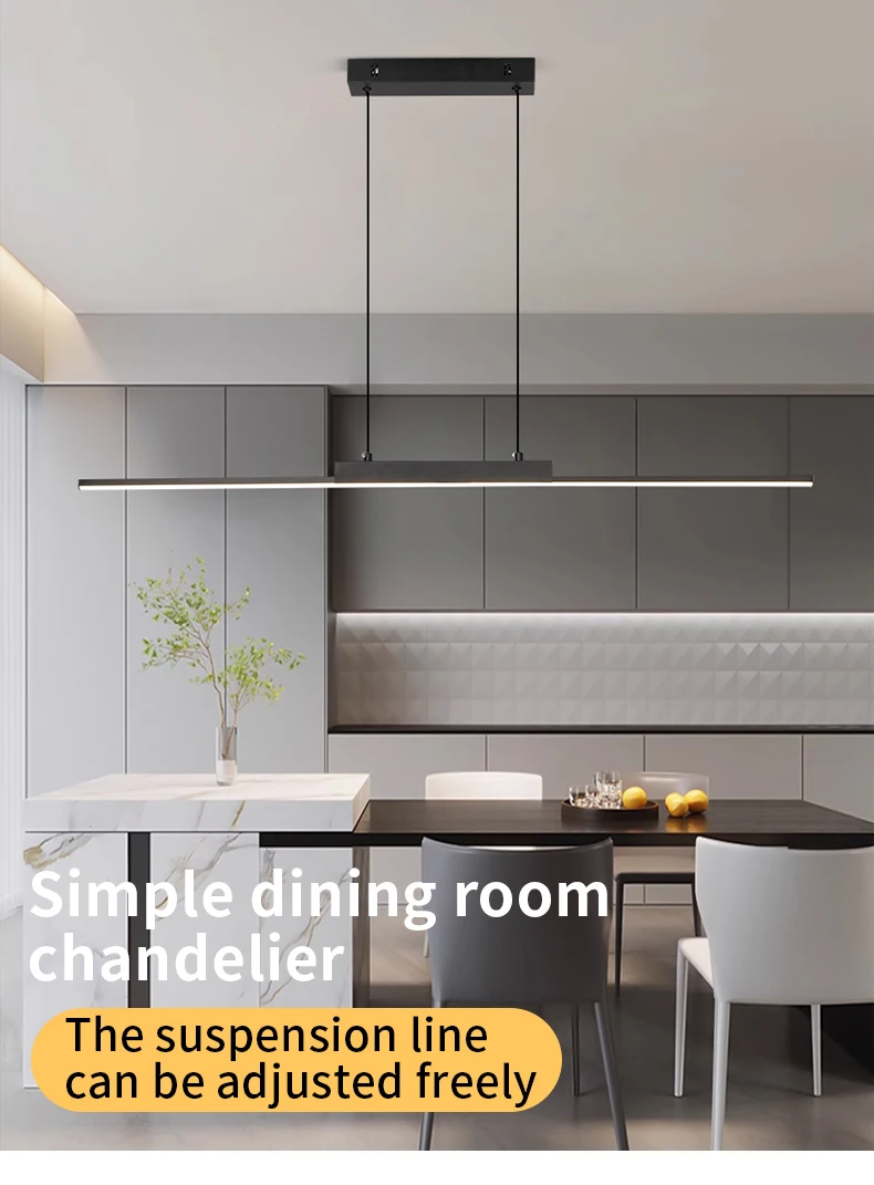 Pendant Lights Modern Simple Dining Room Lights For Kitchen Long Chandelier Living Room Pendant Lamp Home Decoration Lighting