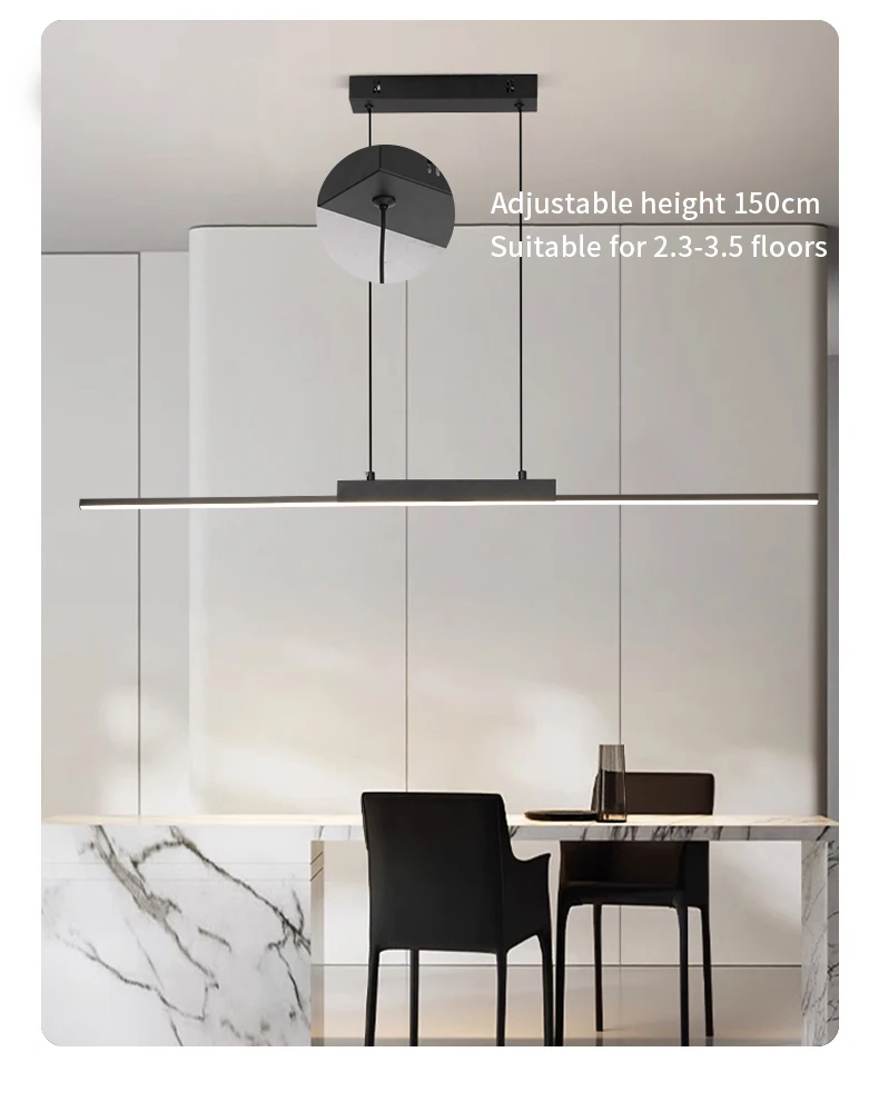 Pendant Lights Modern Simple Dining Room Lights For Kitchen Long Chandelier Living Room Pendant Lamp Home Decoration Lighting