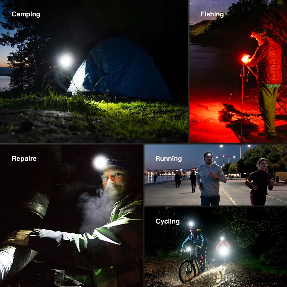 Wurkkos HD50 21700 Fishing Flashlight 4000LM IP67 Headlamp EDC Camping Hiking LED Lights XHP50.3 HI+TN-3535+660nm Magnetic Tail