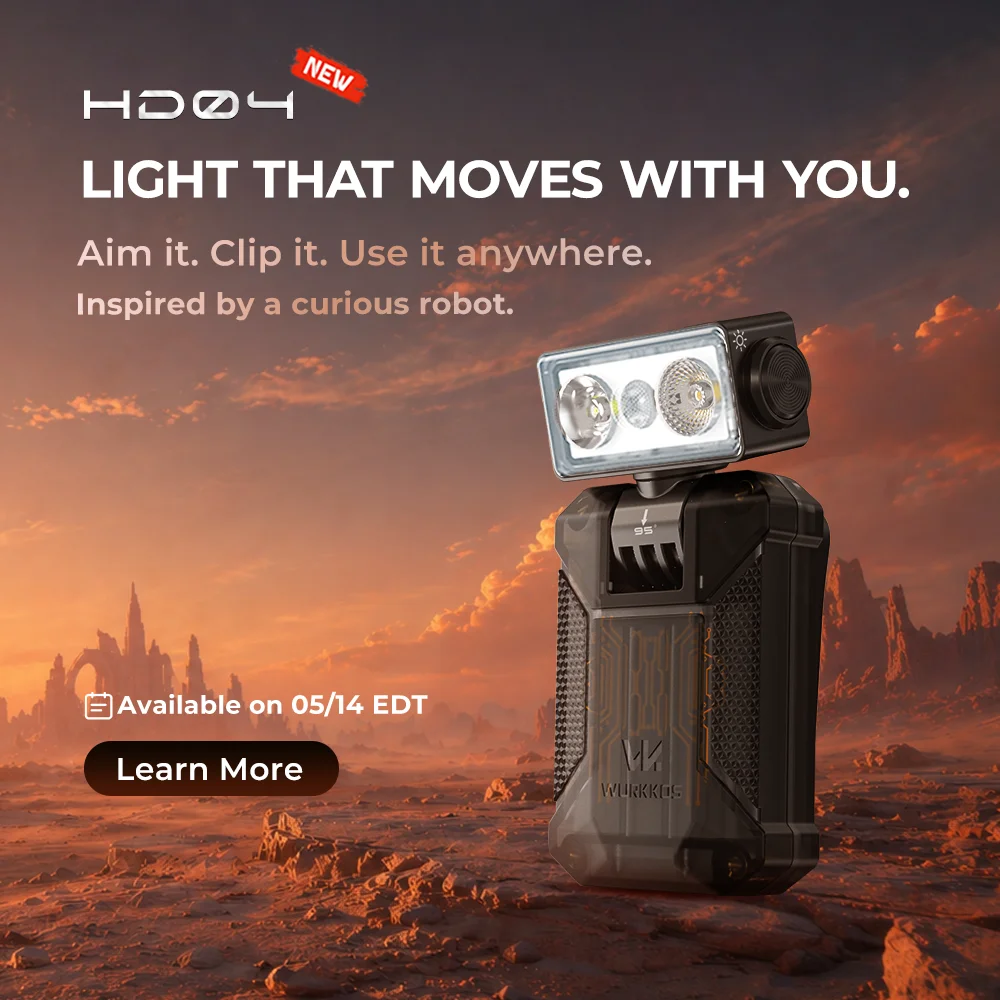 Wurkkos HD50 21700 Fishing Flashlight 4000LM IP67 Headlamp EDC Camping Hiking LED Lights XHP50.3 HI+TN-3535+660nm Magnetic Tail