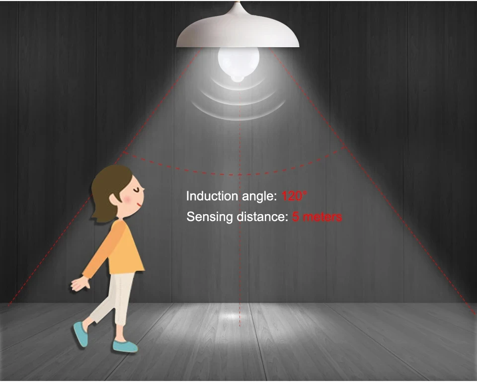 B22 LED Bulb Light 12W 15W 18W 20W PIR Sensor Motion Bulb Lamp Energy Saving For Living Room Bedroom Kitchen