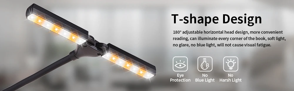 New 3 Colors 8 Brightness 14 LED Clip On Book Light Usb Rechargeable Night Light Portable Reading Light Book Lamp Mini Desk Lamp