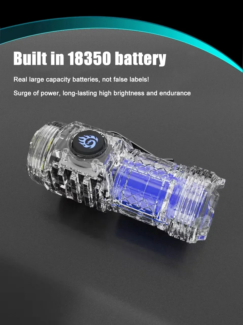 Super Bright Mini 3LED Flashlight With Pen Clip And Tail Magnet,Builtin Battery USB Charge Outdoor Portable Torch Emergency Lamp