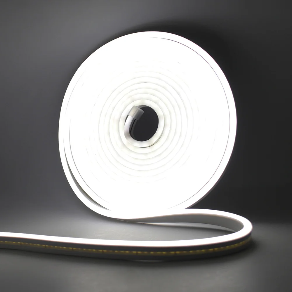 12V 24V LED Neon Light Strip Waterproof Neon Sign 6X12mm Silicone Rope Lights Flexible Lamp Decoration with DC Plug/2pin Wire