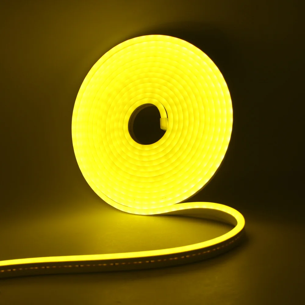12V 24V LED Neon Light Strip Waterproof Neon Sign 6X12mm Silicone Rope Lights Flexible Lamp Decoration with DC Plug/2pin Wire
