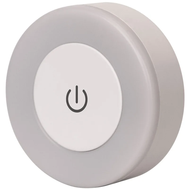 Energy Saving Led Touch Sensor Night Lights USB Rechargeable Magnetic Wall Light Room Aisle Bedroom Round Portable Night Lamp
