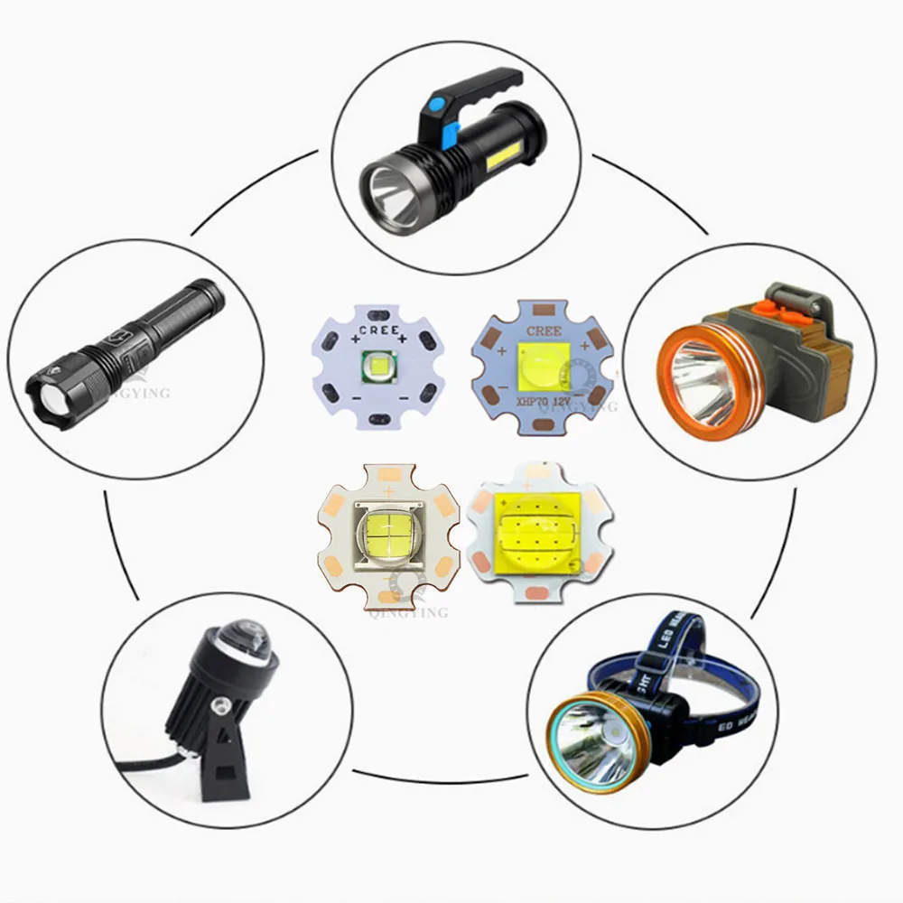 DC3V/6V/24V XML2 T6 XHP70 XHP90 XHP110 LED COB Replace 18W 30W 36W 45W 54W 72W For Flashlight Car Light Diving Light Source