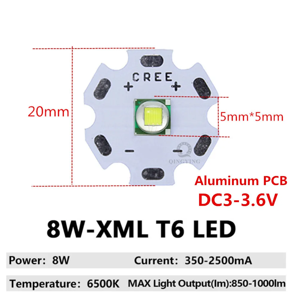 DC3V/6V/24V XML2 T6 XHP70 XHP90 XHP110 LED COB Replace 18W 30W 36W 45W 54W 72W For Flashlight Car Light Diving Light Source
