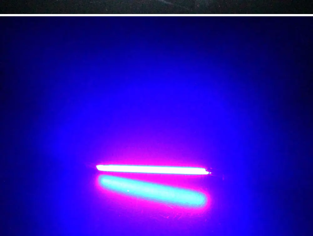 10pcs 60x8mm 2V 3V LED COB Light 3.7V Chip On Board Light Bar Warm Cold White Blue Red Color 1W 3W LED Lighting Work Lamp DIY