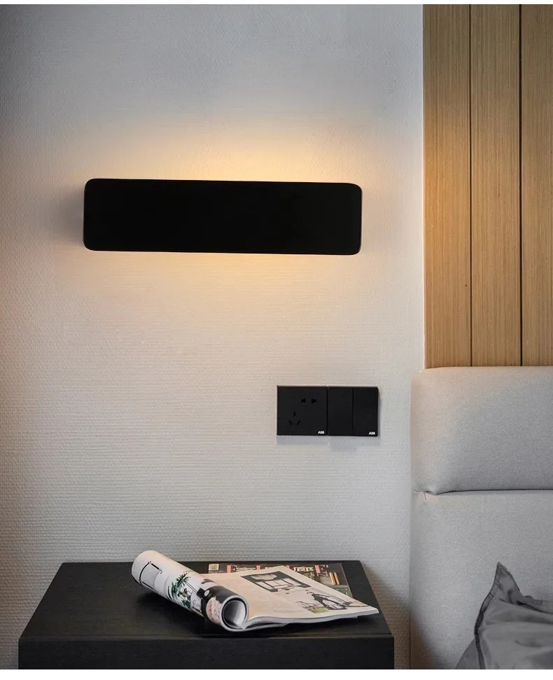 Indoor LED Wall Lamp Adjustable Angle Aluminum Alloy Wall Light Home Living Room Bedroom Vanity Mirror Bedside Lights