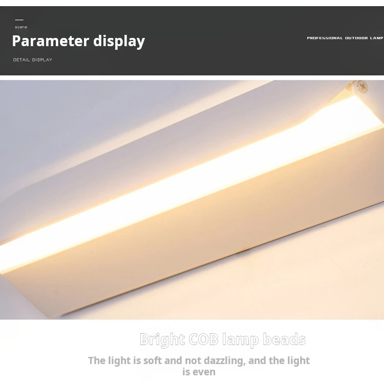 Indoor LED Wall Lamp Adjustable Angle Aluminum Alloy Wall Light Home Living Room Bedroom Vanity Mirror Bedside Lights
