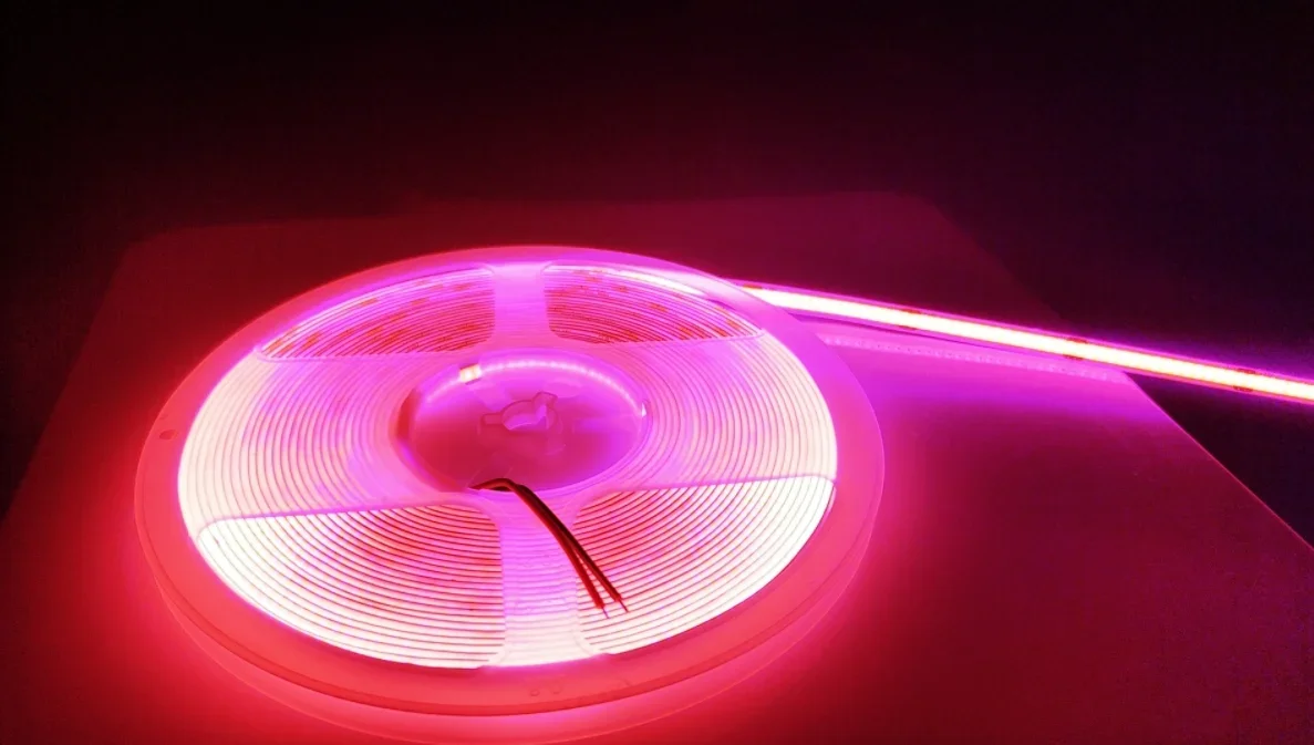 COB LED Strip Lights 320 LEDs/m High Density Flexible Dimmable FCOB Led Tape Colorful Rope Lighting DC12V 24V Red Green Blue