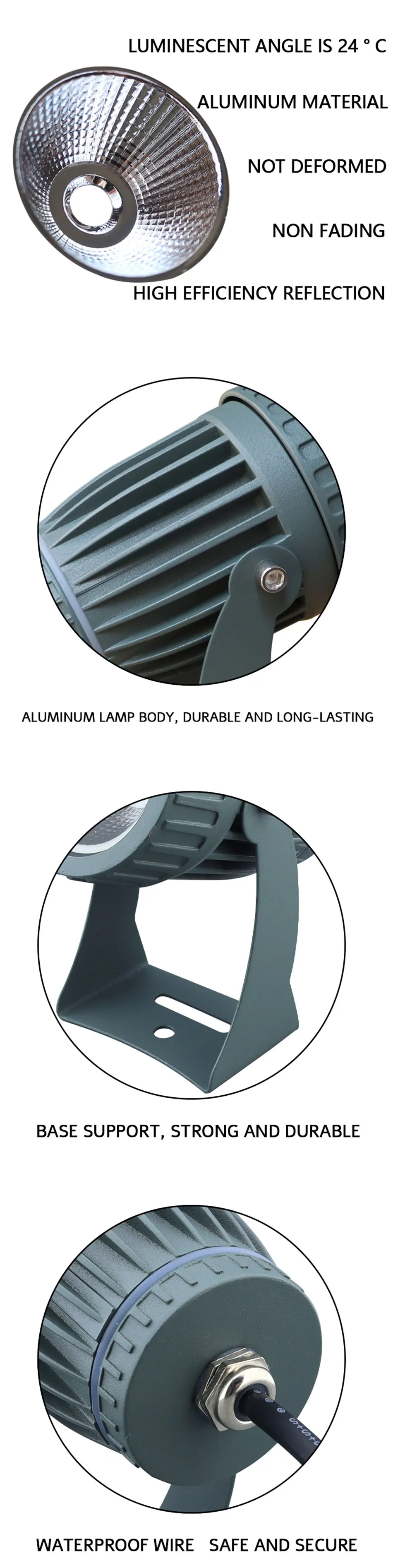 LED COB Lawn Lamp 5W10W20W25W Outdoor Garden Lighting AC85-265V DC12V Waterproof IP65 Garden Decoration Landscape Spotlights