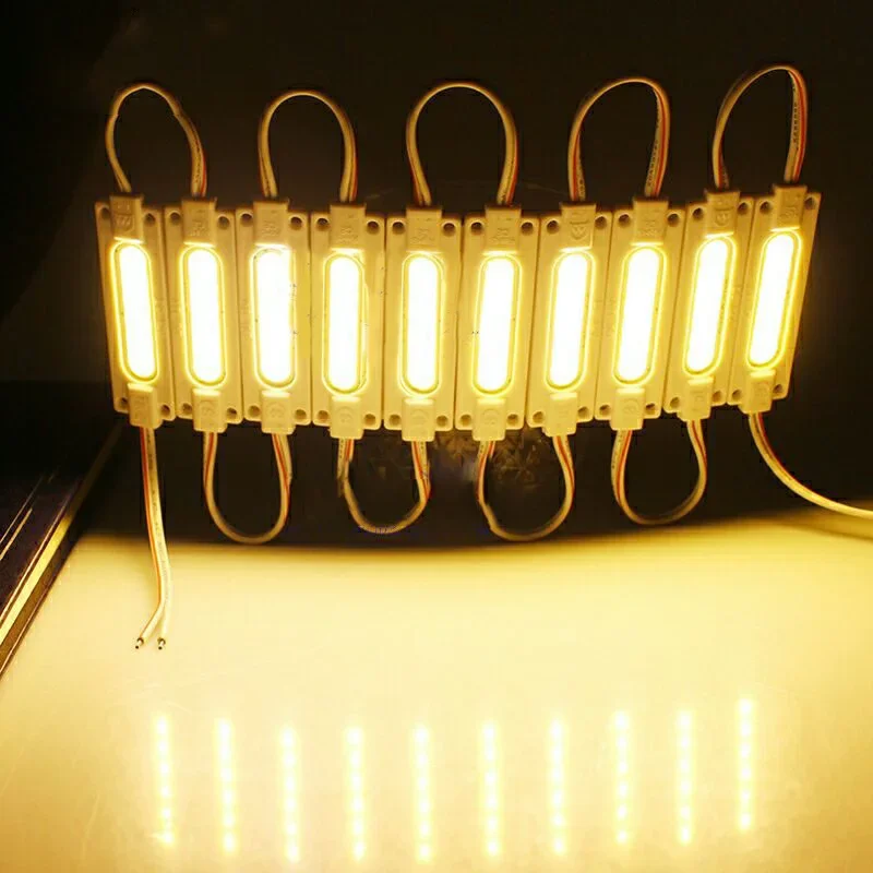 20pcs Super Bright LED COB Module Light 12V IP65 Waterproof Backlight for Shop Signboard Advertisement Sign Letter Decor Lamp