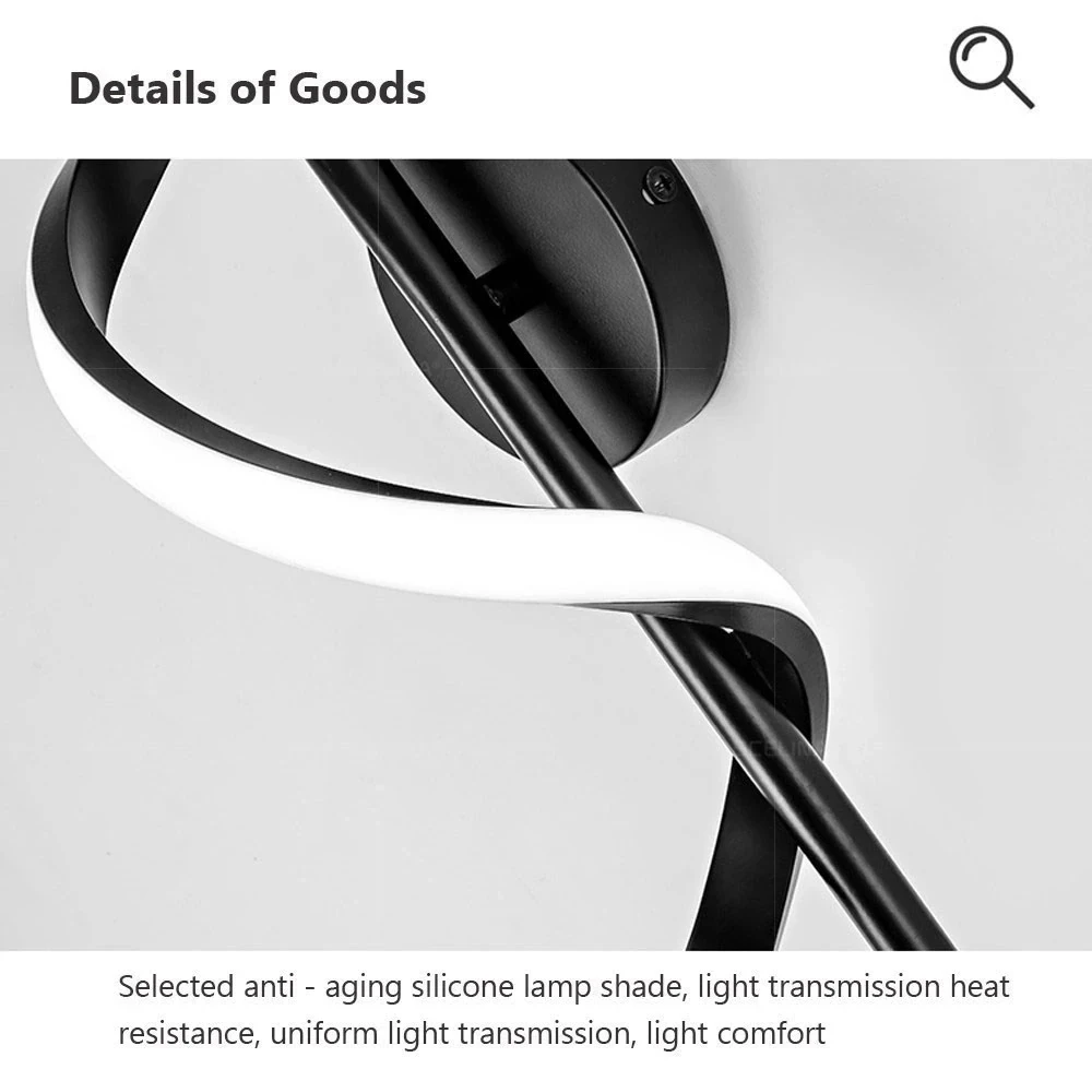 LED Wall Lamp Nordic Bedroom Bedside Minimalist Sconce Black White Gold Decorative Lighting Living Room Corridor Indoor Fixtures