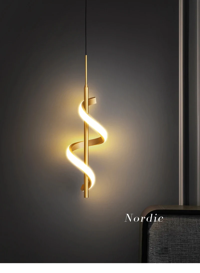 LED Wall Lamp Nordic Bedroom Bedside Minimalist Sconce Black White Gold Decorative Lighting Living Room Corridor Indoor Fixtures