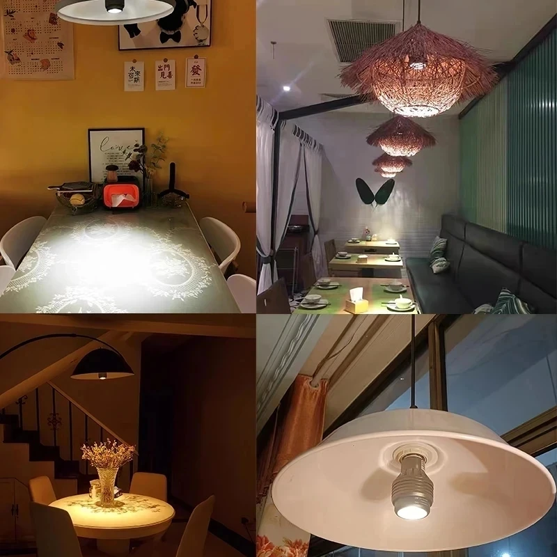 E27 LED Bulb Anti-Glare Spotlight Zoom Spotlight Angle Adjustment COB Downlight 5W 7W 10W 12W Dining Room/Living Room Coffee Bar