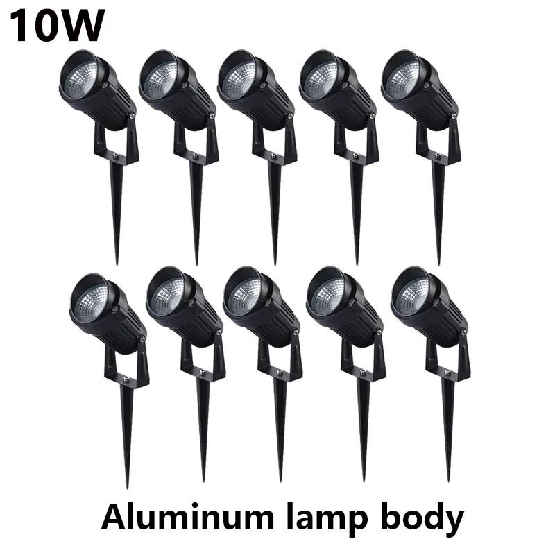 LED Garden Lawn Lamp 5W 10W 15W Outdoor Waterprof IP65 220V110V12V24V Landscape Spike Bulb Garden Path COB Lawn Spotlights